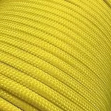 Abio Paracord 550 4mm 50m Nylon Seil Schnur Nylonschnur für Armbänder Abspannseile Camping Rope Wäscheleine Maurerschnur Zeltschnur für Army Ternnetz Survival Kit Ausrüstung Pastel Lemon #219 4mm 50m