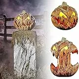 Umikk Neu Gummi für Spirit Halloween Animatronic, Kürbis Offenem Mund, Gruselige Dekorationen Vintage-Dekor, Familie Party