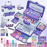 Kinderschminke Set Mädchen Spielzeug Geschenke - Kinder Waschbar Schminkkoffer, Schminke Kinder Make Up Set Spiele, Toys for Girls Weihnachts Geburtstags Geschenke für Mädchen 4 5 6 7 8 9 10 11 Jahre