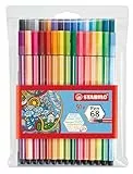 STABILO - Premium-Filzstift - Pen 68-30er Pack - inkl. 6 Neonfarben