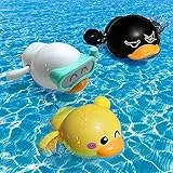 BelleStyle Baby Badewannenspielzeug, Wasserspielzeug Kinder, Entenbadewannen Badespielzeug, Wasserspielzeug Uhrwerk Schwimmende Aufzieh Schwimmbad Badewanne Bad Spielzeug für 1 2 3 Jahr Kleinkinder