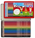 STABILO - Buntstift - color - 12er Metalletui - mit 12 verschiedenen Farben