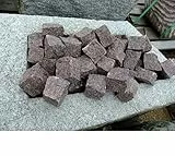 Grundpreis 299 EUR pro To. Granit Pflastersteine 15x17cm Kopfsteinpflaster Steinpflaster 1A QUALITÄT, ROT, GEBROCHEN, OHNE VERSAND! MINDESTBESTELLMENGE 10 TONNEN!