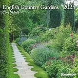 N NEUMANNVERLAGE - English Country Gardens 2025 Broschürenkalender, 30x30cm, Wandkalender mit schönen Garten-Motiven aus England, internationalen Feiertagen und Mondphasen, viel Platz für Notizen