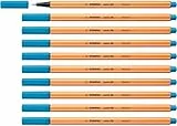 STABILO - Fineliner - point 88-10er Pack - azurblau