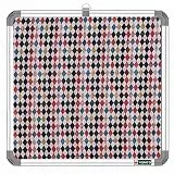 YAJNAS® Pinnwand, 27,9 x 27,9 cm, hochwertiges Material, Diamant-Tau-Design, weiche Tafel, Pinnwand, Pin-up-Anzeigetafel für Arbeitszimmer, Büro, Schule und Zuhause