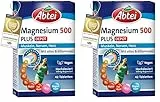 Abtei Magnesium 500 Plus Extra-Vital-Depot - hochdosiert - mit allen B-Vitaminen - für Muskeln, Nerven und Herz - vegan - 42 Tabletten (Packung mit 2)