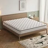Hiepunos Matratze 160x200 cm 22cm Höhe 7-Zonen Federkernmatratze Orthopädische Taschenfederkernmatratze mit Comfort Memory-Schaum Schicht, Härtegrad H3, Rückenentlastende (90 * 200cm)