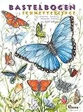 ATELIER COLOR Schmetterlinge Bastelbogen 7 große Falter zum Basteln & Aufhängen aus Papier Ausschneiden & Fliegen, Mobile für Kinder 7+ DIY Deko