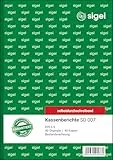 SIGEL SD007 Kassenbericht / Bestandsrechnung A5, 2x40 Blatt, selbstdurchschreibend, 1 Stück, mikroperforiert, mit Abheftlochung, aus nachhaltigem Papier