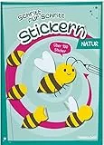 Stickern Schritt für Schritt. Natur | Mit 15 niedlichen Natur-Motiven | Trainiert Feinmotorik und Konzentration | Für Kinder ab 4 Jahren: Stickerspaß ... über 100 Sticker (Spielen & Beschäftigen)