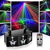 propulsion Life Discolicht Partylicht, DMX 9 Lens LED RGB Partylicht Stroboskop, disco licht mit Sound Aktiviert für Home Party Klub Geburtstag Hochzeit Konzert Bar