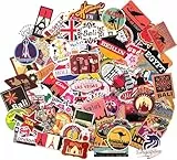 Reiseaufkleber Länder Städte Aufkleber Koffer Gepäck Taschen Vinyl Aufkleber Reise Scrapbooking Laptops Abziehbilder Reise Tourismus Berlin London Paris Brüssel