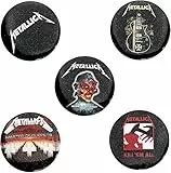 Metallica Mix Unisex Button-Set multicolor Metall Band-Merch, Bands