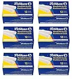 Pelikan 701359 Tafelkreide, weiss (6x 12er Packung, weiß)