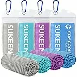 Sukeen Kühlendes Handtuch, Kühlhandtuch 100 x 30 cm, Ice Cooling Towel für Hals und Gesicht, Kühlendes Sporthandtuch für Fitness, Gym, Golf, Yoga, Strand, Camping