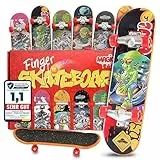 Magicat Finger Skateboard Space Edition, 6 stylische Fingerskateboards, Spielzeug Finger Skateboard für Party, Fingerskateboards Set, Mitgebsel Kindergeburtstag, Einschulung Junge Schultüte Füllung