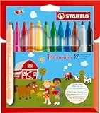 STABILO - Dicker Filzstift - Trio Jumbo - 12er Pack