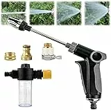 Power Jet Hochdruckpistole, 2026 Neu Water Blitz Hochdruckreiniger, Ultrawasher Turbo Hochdruckreiniger Einstellbarer Wasserdurchfluss, TurboWasher für Gartenschlauch Für Autowäsche, Garten (1PC)