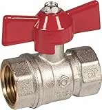 Cornat Kugelhahn 1/2 Zoll IG Flügelgriff - Messing vernickelt - Mit Flügelgriff - Betriebsdruck: max. 25 bar / Wasserhahn / Absperrhahn / Absperrventil / T594104