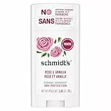 Schmidt's natürlicher Deo Stick Rose & Vanille Deodorant ohne Aluminium vegane Naturkosmetik für langanhaltende Frische 75 g 1 Stück