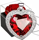 SWEETIME Ewige Rose,Infinity Rosen Box,Konservierte Blumen Frauen,Rot Rose Geschenkbox Für Muttertag Valentinstag Weihnachten Ehefrau Frauen GroÃŸmutter Geburtstag Geschenk
