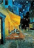 Puzzle 1000 Teile Erwachsene Café-Terrasse bei Nacht von Vincent Van Gogh 70 x 50 cm Puzzles für Erwachsene Klassische Puzzles 1000 Teile Erwachsene Van Gogh Puzzles Schwer Erwachsen Kinder