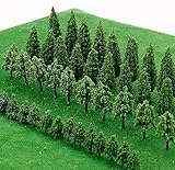 PIQIUQIU 25 Stück Modell Bäume Miniatur, Zug Bäume Eisenbahn Landschaft Diorama Baum Architektur Bäume, für DIY Landschaft, Mini Landschaftsgestaltung