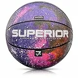 Meteor® Basketball Größe #7, ideal für Jugend Basketball Training, weicher Gummi Ball mit griffiger Oberfläche