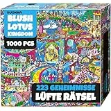 QUOKKA 1000-Teile-Puzzle Für Erwachsene – 223 Versteckte Geheimnisse - Fest Schließende – Sammle Alle Vier Puzzles Der Serie Für Erwachsene - Blush Lotus Kingdom