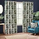 furn. Wylder Nature Woodlands Tropische Jacquard-Ösenvorhänge
