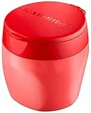 STABILO - Robuster Dosenspitzer - woody 3 in 1 Spitzer - für extradicke Stifte - rot