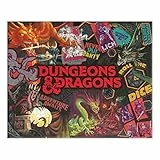Paladone Dungeons & Dragons Collage Officially Licensed 1000 Piece Jigsaw Puzzle