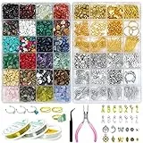 ygorios Schmuckherstellungs-Set für Erwachsene – 1760 Kristallperlen, 800 Stück Schmuckstücke, DIY-Armband, Ohrring