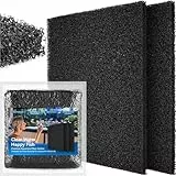 Borlech Aquarium-Filterschwamm-Pad, Filtermedien-Schaumstoffschwämme, Filterzubehör für Aquarien und Teiche (47 x 47 x 2 cm, 20 PPI, 2 Stück)