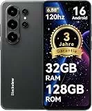 Blackview Wave 10 Smartphone Ohne Vertrag, Android 16 Handy,6,88' 120Hz, 32GB+128GB/2TB,32MP 13MP/5000mAh,4G Dual SIM Smartphones Günstig Neu,WiFi 5G/GPS/3,5mm/FM/3 Jahre Garantie