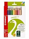 STABILO - Umweltfreundlicher Dreikant-Buntstift - GREENtrio - 12er Pack