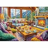 TangComplete Puzzle 1000 Teile für Erwachsene und Kinder, Impossible Game, Puzzles-Geschenk, Clevere Rätsel, Puzzles Farbenfrohes, Puzzle mit Warmes Zuhause-Motiv