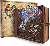 COMBIUBIU Unser Abenteuerbuch DIY, Scrapbook für die Reise, selbstklebendes Fotoalbum, 22 x 19,5 cm, 146 Seiten, Geburtstag / Hochzeit / Valentinstag / Reise kreatives Geschenk