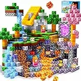 Pourbibi Magnetische Bausteine, 150 Teile Magnetbausteine ab 4 Jahre, Ostern Geschenke Kinder, Magnetspielzeug Magneten Kinder, Magnetblöcke für Kinder ab 3 4 5 6 7 8 9 Jahre Construction