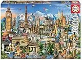Educa - Puzzle 2000 Teile für Erwachsene | Wahrzeichen Europa, 2000 Teile Puzzle Für Erwachsene Und Kinder Ab 14 Jahren, Sehenswürdigkeiten (17697)