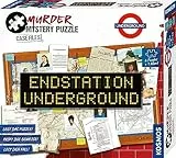 KOSMOS 682170 Murder Mystery Puzzle Case Files Endstation Underground, Erlebnispuzzle, Puzzle Meets Crime, alleine oder im Team, ab 16 Jahren, mehrere Puzzles, zahlreiche Beweisstücke, Krimi Spiel