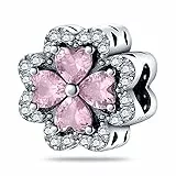 Jokmeo 925 Sterlingsilber Damen Charm Anhängerperlen, kompatibel mit Pandora sowie europäischen Armbändern und Halsketten. Passend für Frauen und Mädchen.