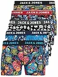 JACK & JONES Herren Unterhosen 5er Set/Pack Sale Männer Marken Boxershorts Weiss schwarz blau grau Shorts Trunks 95% Baumwolle S M L XL XXL (Farb Mix 4 XL)