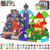 Coodoo Magnetische Bausteine - Baue Mine Magnet Welt, 200 Teile Magnetspielzeug Outdoor Sensorische Kleinkindspielzeug für Kinder ab 5-7 8-13 3 4 5 6 7 8, Spielzeug für Jungen & Mädchen ab 3 Jahren