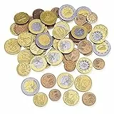 Learning Resources Spielgeldset Euro-Münzen (Set mit 100 Stück), Kinder Euro spielgeld münzen, kaufladen Kasse, Spielgeld für Kinder kaufmannsladen einkaufsladen