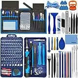 oGoDeal 155-in-1 Präzisionsschraubendreher Set Feinmechaniker Schraubendreher Set Profi öffnungswerkzeug für Computer, iPhone, Laptop, PC, Tablet, PS3, PS4, Xbox, Macbook, Spielzeug(Blau)