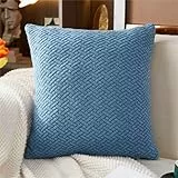 TOPCHANCES Sofa Kissenbezüge - 1PC solide weiche Stretch Kissenbezüge 18 x 18 Zoll 45 x 45 cm quadratische Kissenabdeckung für Couch Sofa Home Decoration