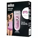 Braun Silk-épil Lady Shaver, Kabelloser damenrasierer elektrisch, Elektrischer Rasierer und Trimmer, rasierer damen intimbereich, Wet&Dry, 5100, pink