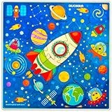 Quokka Spielzeug Puzzle ab 3 4 5 Jahre - 28-Teiliges Montessori Holzpuzzle Spiele für Kinder - Geschenk Kinderspielzeug für Mädchen and Junge ab 6 7 mit Rakete